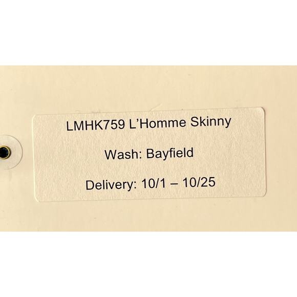 11-4 FRAME Men's Jeans Bayfield L'Homme Skinny Size 30 - Picture 10 of 10